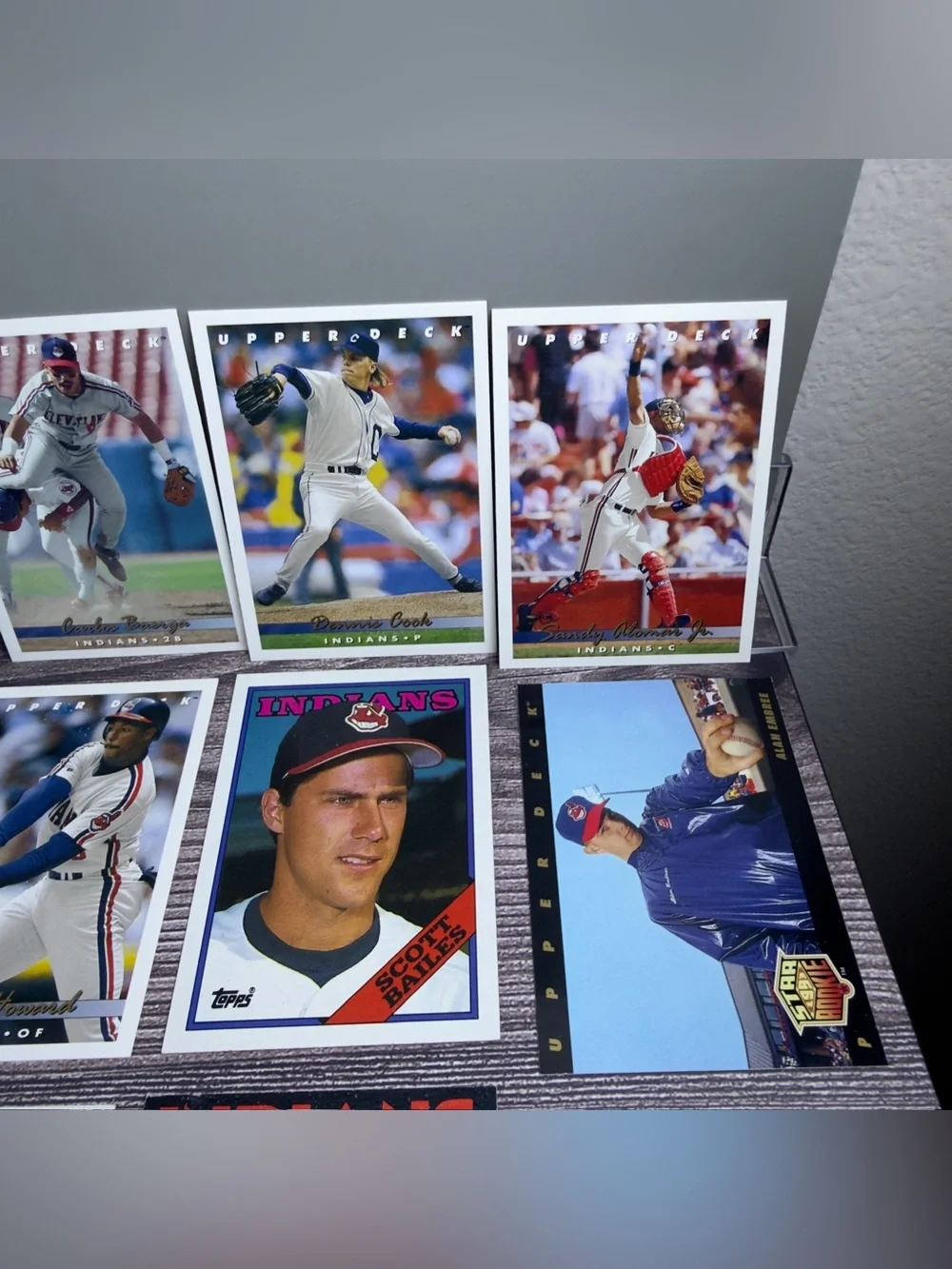 Cleveland Indians Baseball Card Lot (22) Upper Deck Topps Joe Carter